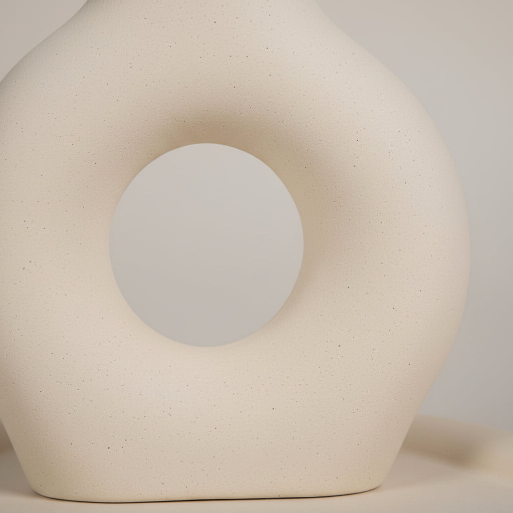 NOMADE - Vase en Ciment fait main BEIGE