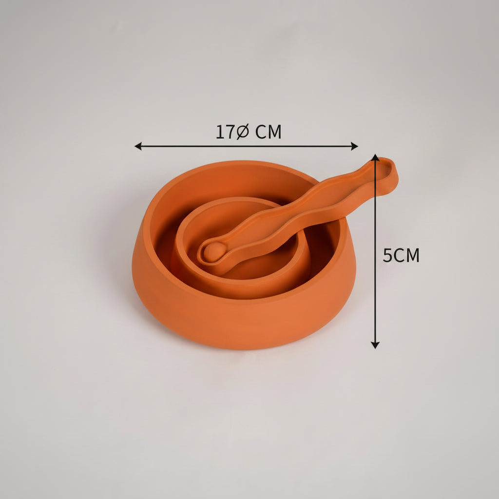 TERRE - Plateau en Ciment fait main ORANGE | (Traité Anti-humidité)