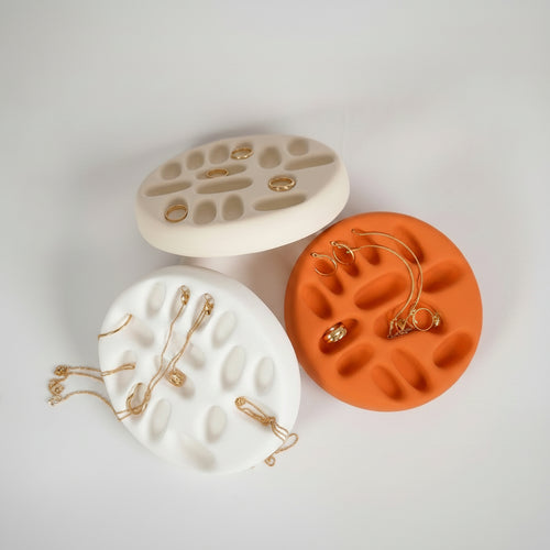Coffret NELA - Lot de 3 Porte-parures en Ciment Faits Main (Traités Anti-humidité) + Le 4ème OFFERT !