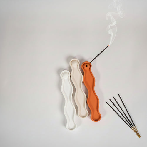 Coffret RAYHAN : 3 Porte-encens en Ciment Anti-humidité + Le 4ème OFFERT