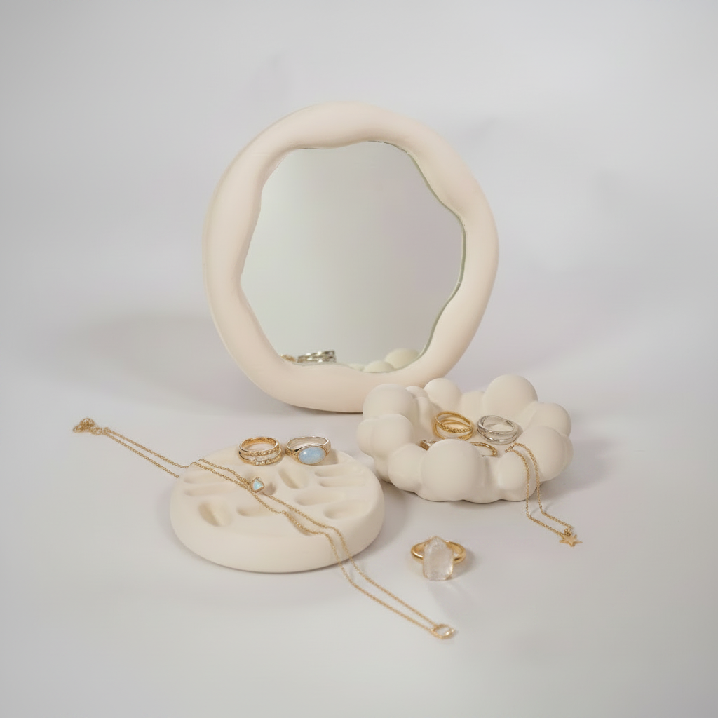 SERINE - Porte BiJoux en Ciment fait main