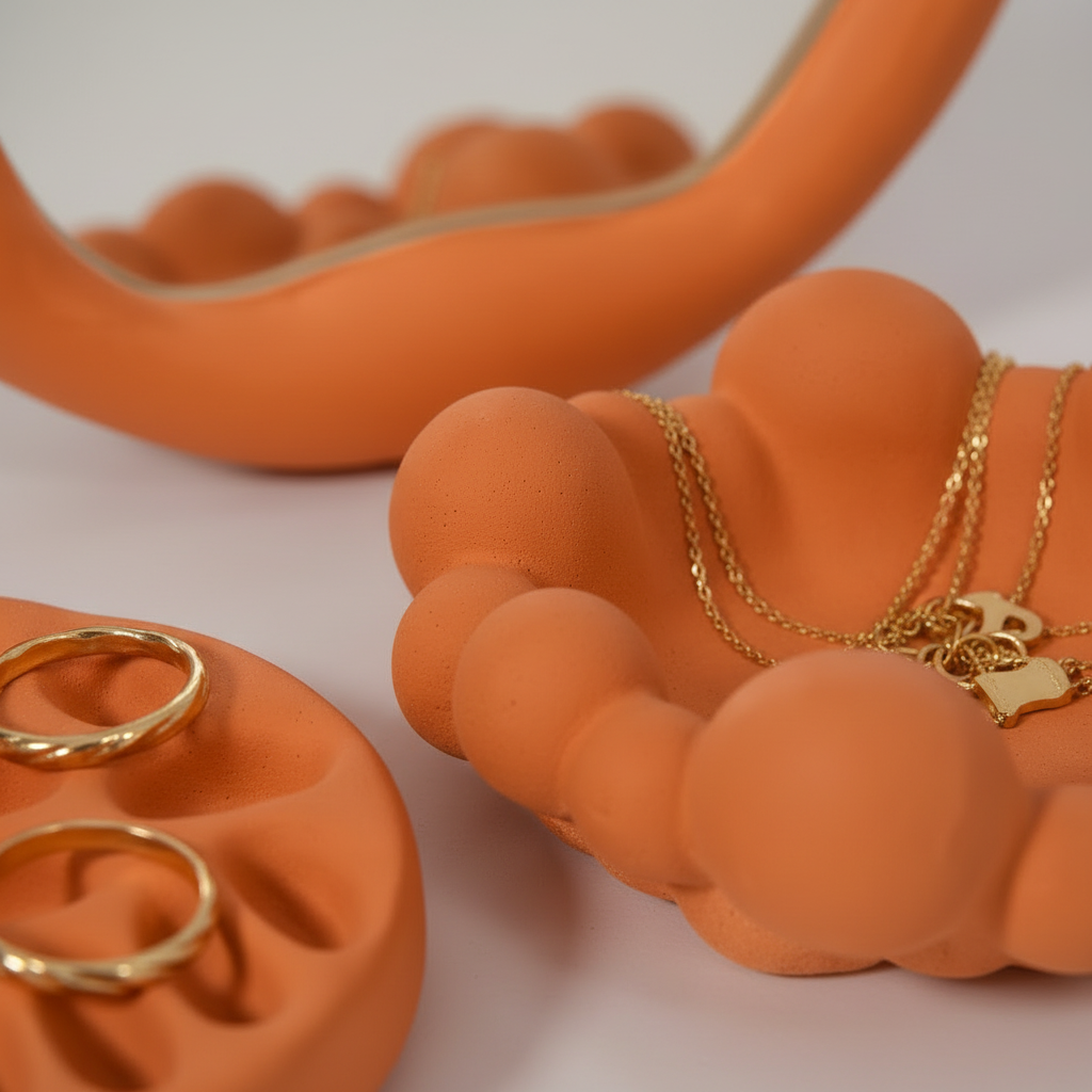 SERINE - Porte BiJoux en Ciment fait main