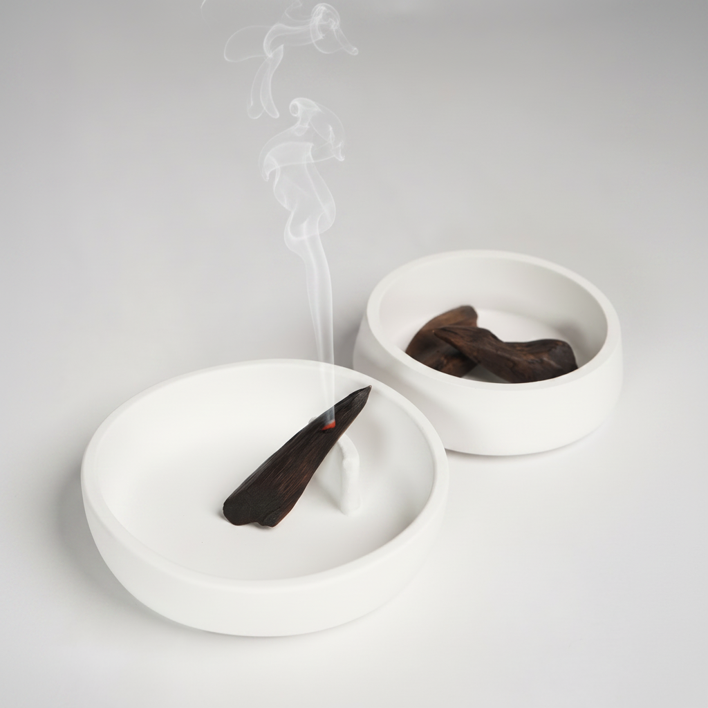 LE RITUEL - Porte Oud en Ciment fait main BLANC | (Traité Anti-humidité)