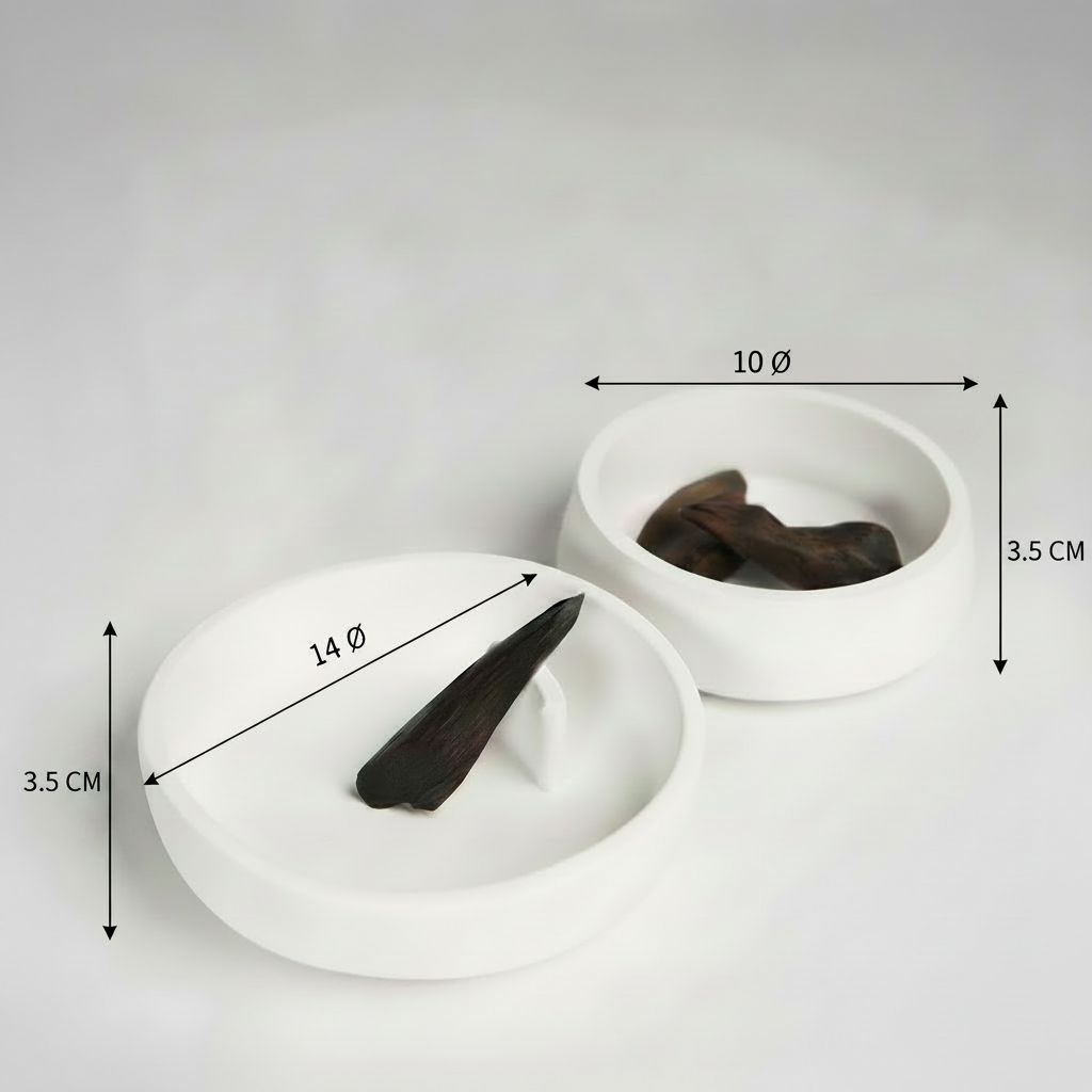 LE RITUEL - Porte Oud en Ciment fait main BLANC | (Traité Anti-humidité)
