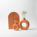 "Orange Hermès matt" : Trio d’Artisanat – 250DH  Tableau Cadeau Offert